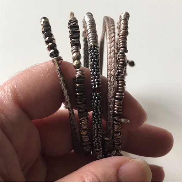 Stella & Dot Jarne Coil Bracelet-Bronze. - Picture 7 of 9
